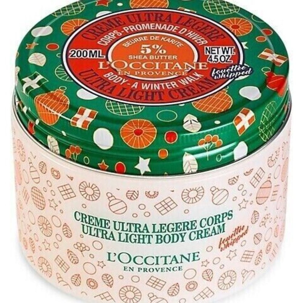 L'Occitane Limited Edition  5% Shea Winter Walk  Light Body Cream 4.5 oz SEALED